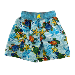 Vintage Kids Y2K 2004 Circo Tropical Turtle Swim Shorts Trunks Size 2T